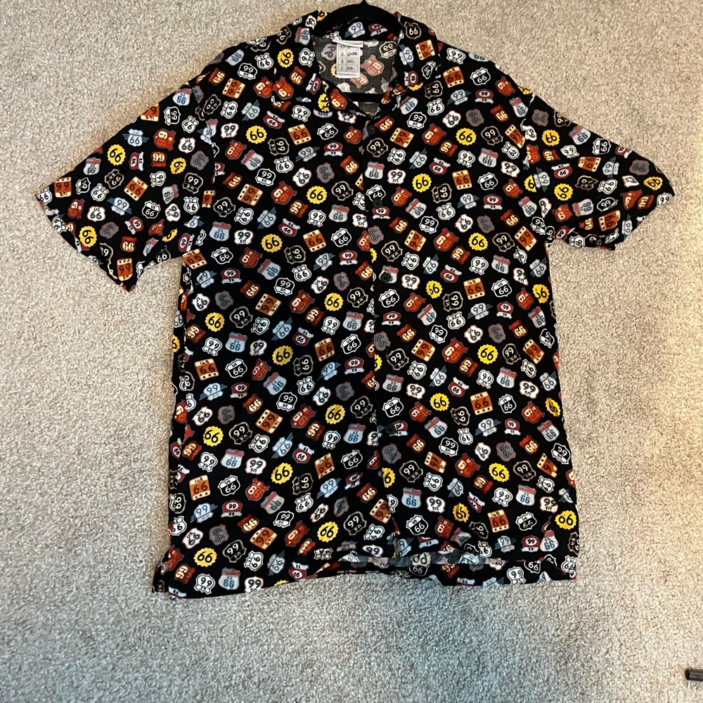 Men's Black Patterned Shirt